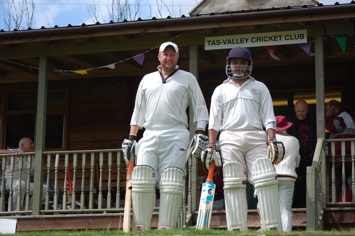 two grassroots cricketers