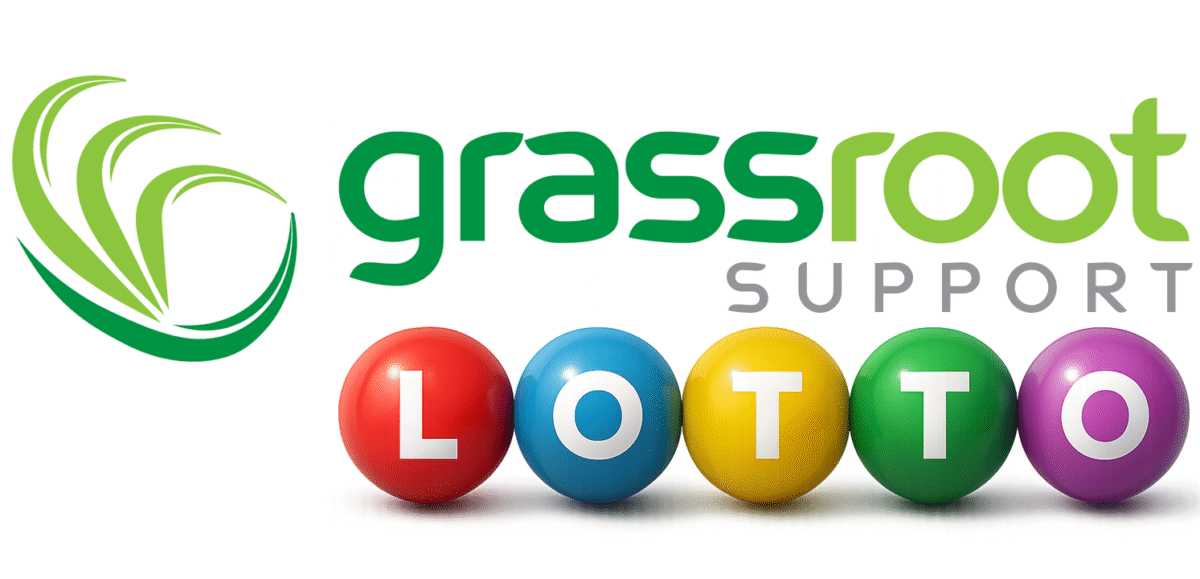 Logo for Grassroot Support Lotto, a not-for-profit fundraising lottery for grassroots sports clubs